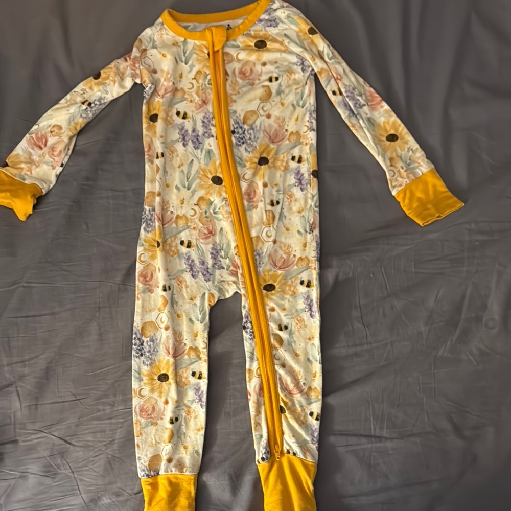 Bamboo floral zippy Pajama